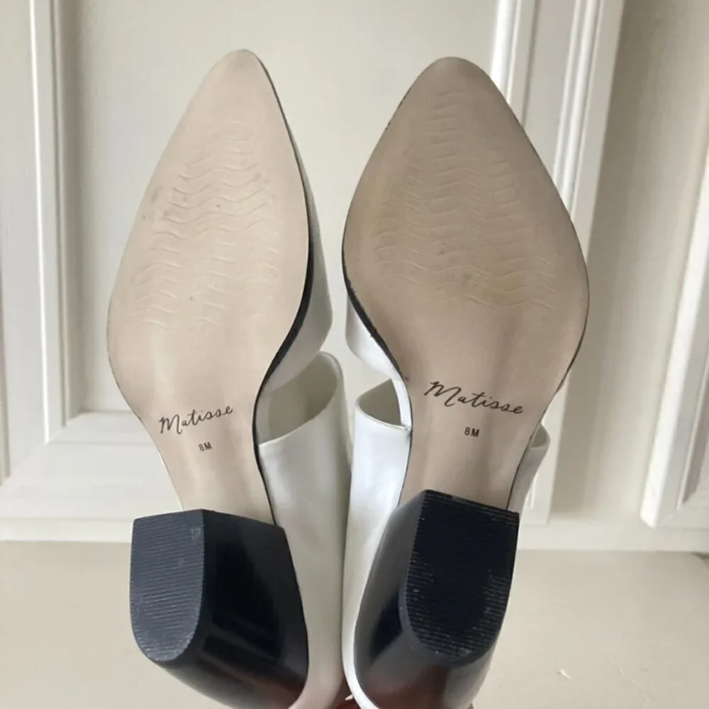 NWOT Matisse Free People Emelie White Leather Cut Out Ankle Boots Sz 8